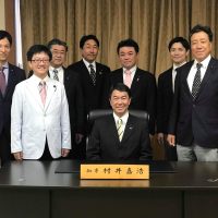 一昨日の知事と同期との意見交換会での1枚