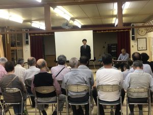 決起集会での1枚